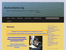 Tablet Screenshot of moshiachmatters.org
